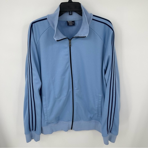 VTG Polo Ralph Lauren Track Style Leisure Suit Jacket Eclectic Sporty Grandpa - Picture 11 of 11